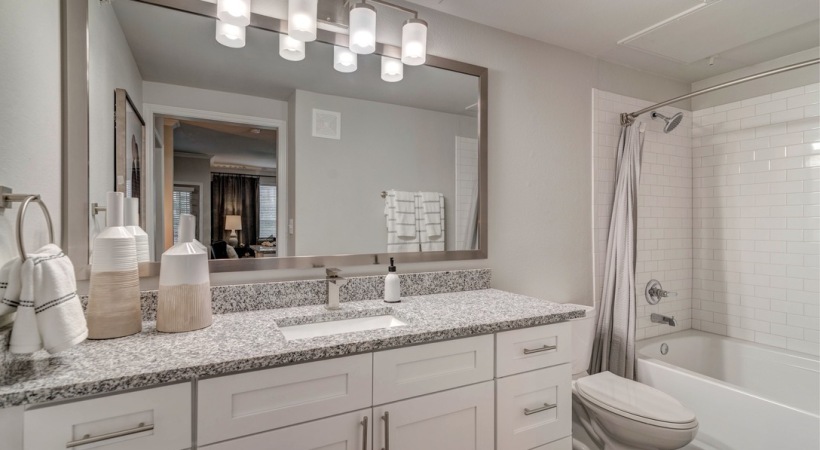 Spacious Bathroom in Our Apartments for Rent in the Euless, TX Area