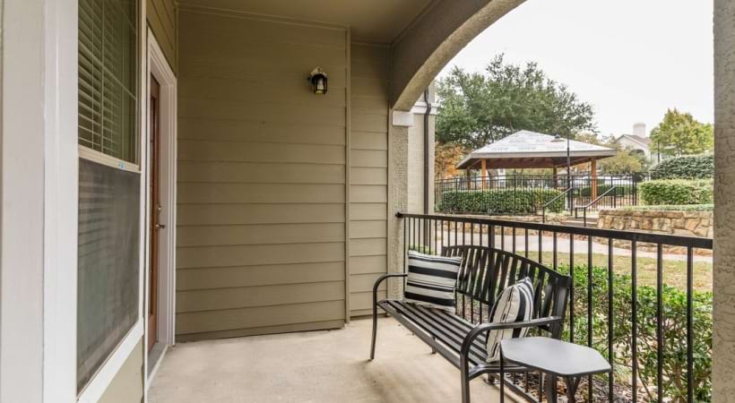 Private Patio at Our Apartments in Euless, TX for Rent