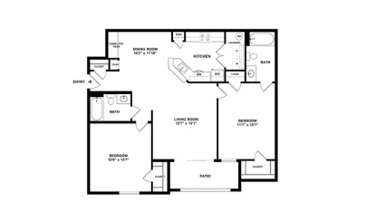 The Crystal Coast  2 bedroom 2 bath 1092 square feet