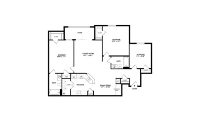 The Outer Banks  3 bedroom 2 bath 1266 square feet