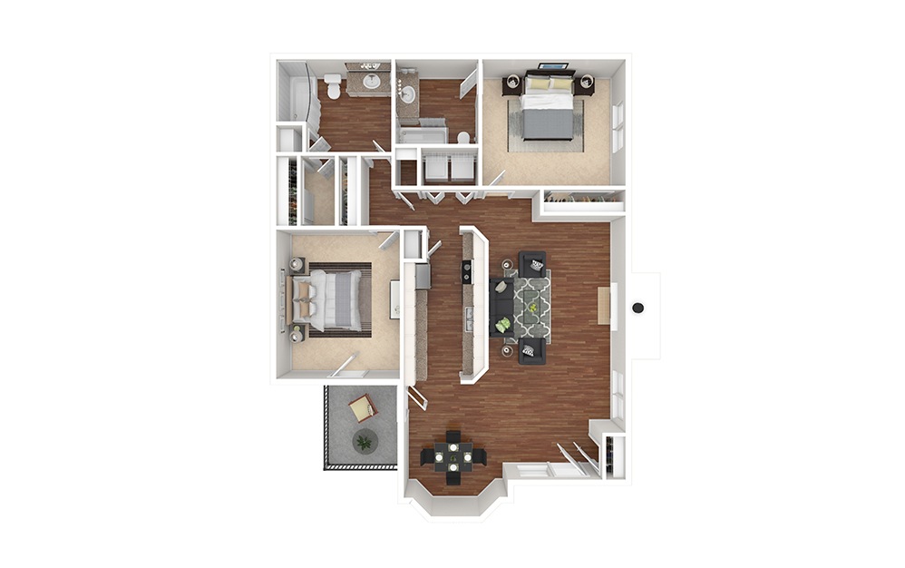 Hampton Floor Plan The Addison at Sandy Springs