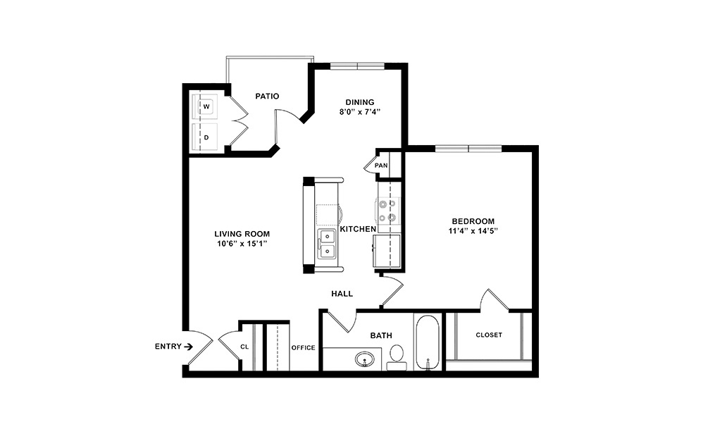 Madeline Floor Plan | The Flats at Westover Hills