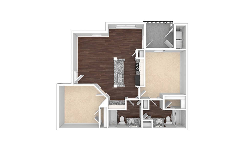 Savannah Floor Plan The Flats at Westover Hills