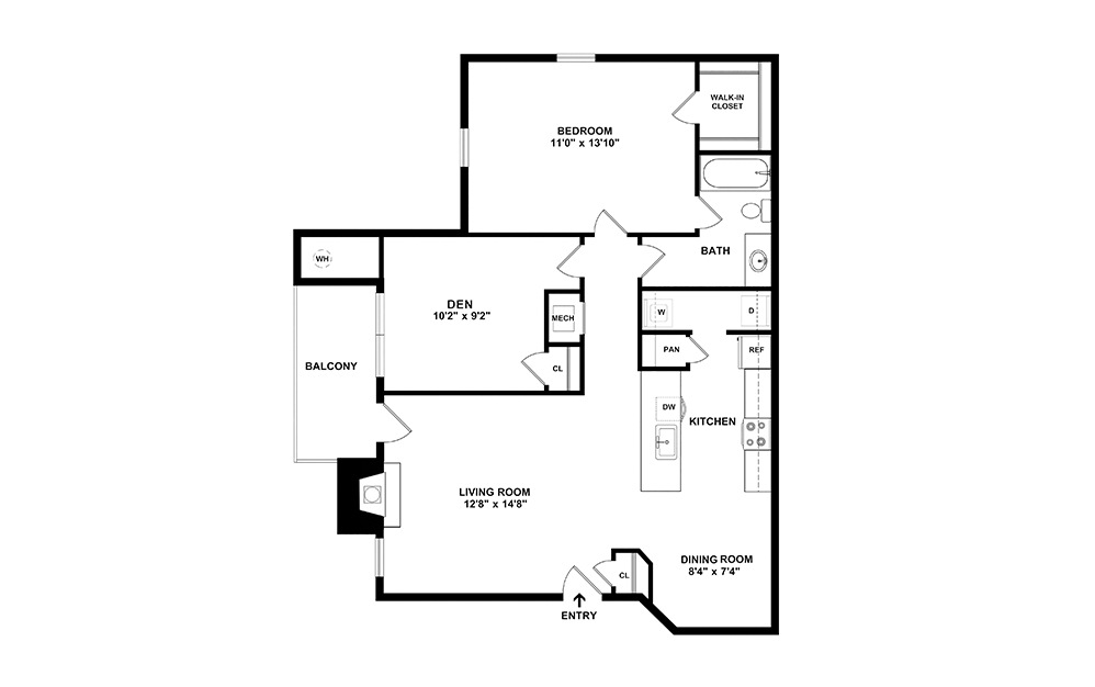 1 Bedroom at The Landing at Herndon