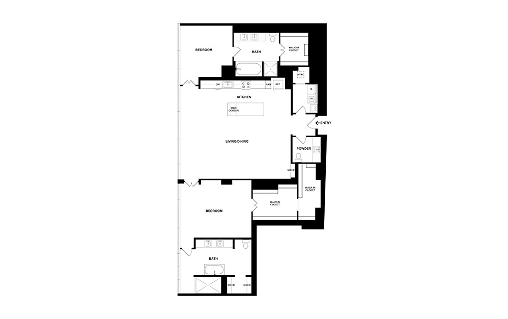 B16 2-Bedroom Luxury Penthouse in Houston