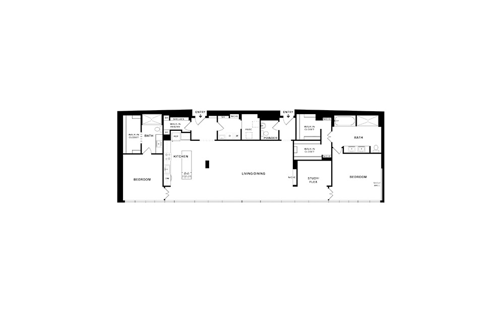 B17 2-Bedroom Penthouse Apartment in Houston Near the University of Houston