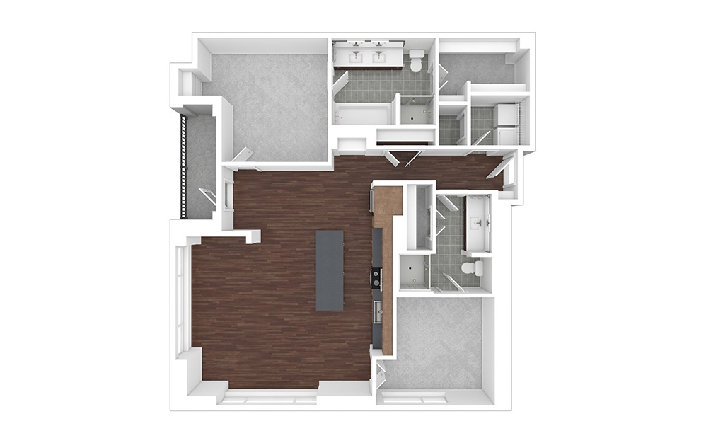 B3 2-Bedroom Houston Apartment Near the University of Houston