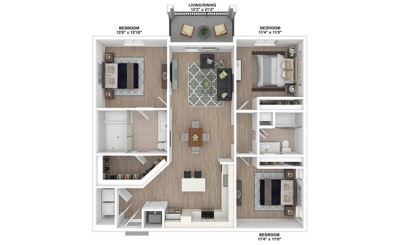 Sabal 3 bedroom 2 bath 1393 square feet
