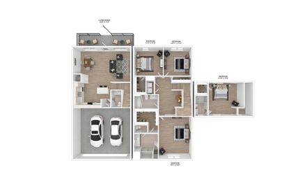 Sycamore 4 bedroom 3.5 bath 2035 square feet