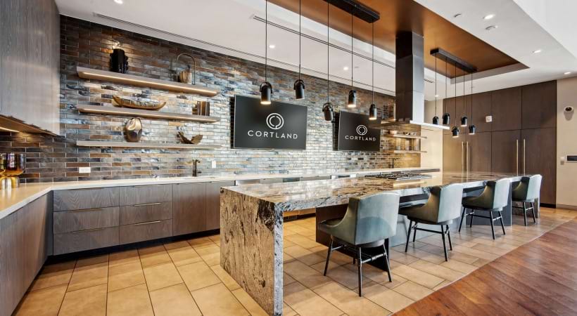 Resident Clubhouse with WiFi, HDTVs, Kitchen, Billiards, and More at Our Apartments for Rent Near DCA Airport