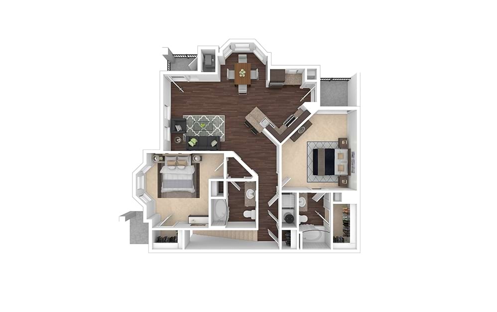 The Emory Floor Plan | Cortland University City