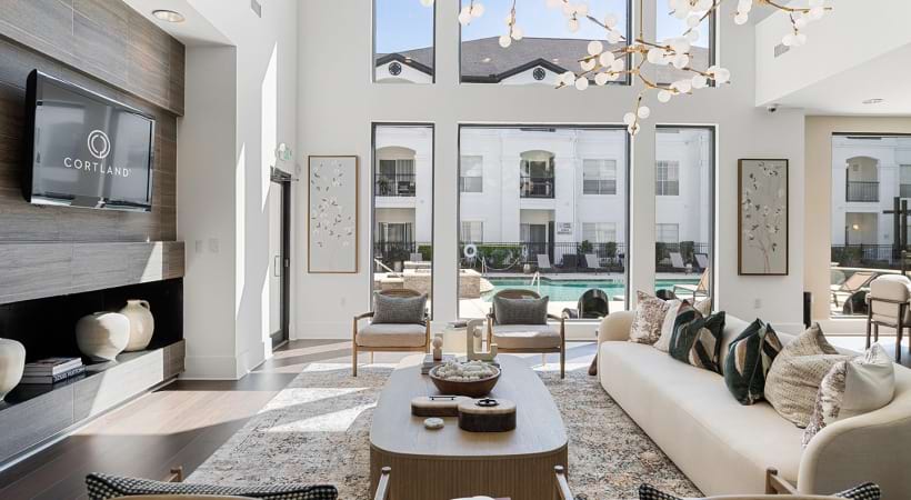 Modern Resident Clubhouse in Our Apartments on Allen Parkway in Houston, TX