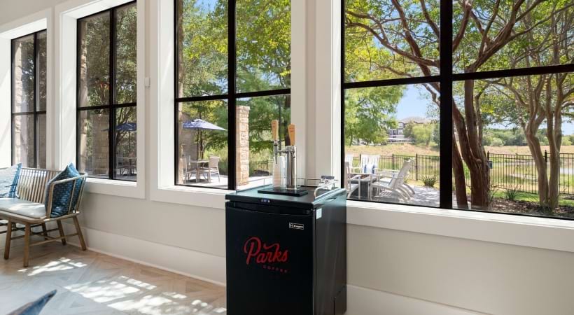 Party-Ready Kitchen and Dining Area at Our Apartments Near Oracle in Austin