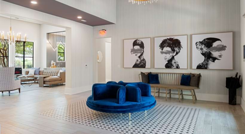 Upscale Sitting Area in the Lounge at Our Southeast Austin Apartments