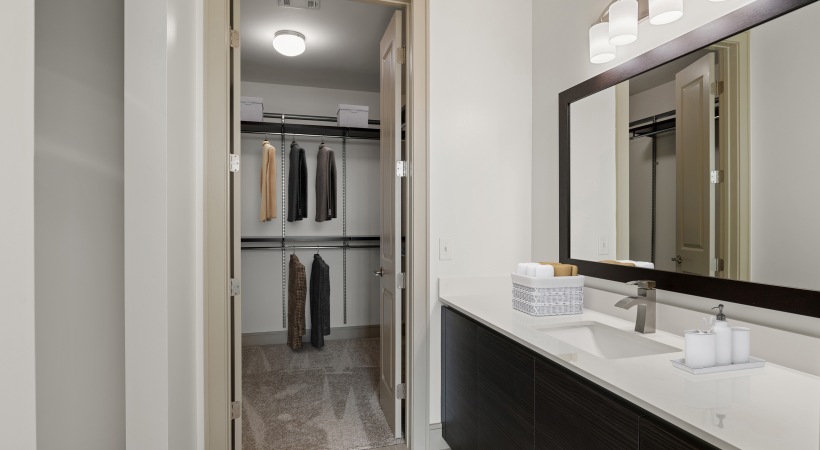 Walk-in Closet in Our Apartments in South-Central Houston