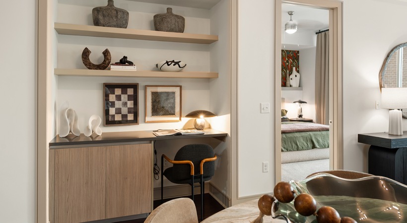 Built-in Desk in Our Apartments in Houston, TX Near Texas Southern University