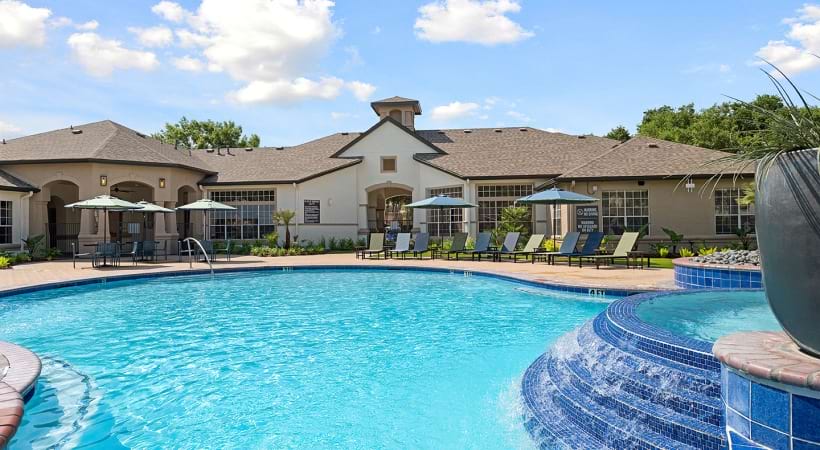 Resort-Style Pool at Our Copperfield, Houston, TX Apartments