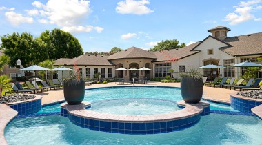 Resort-Style Pool and Sun Deck at Our Houston Apartments