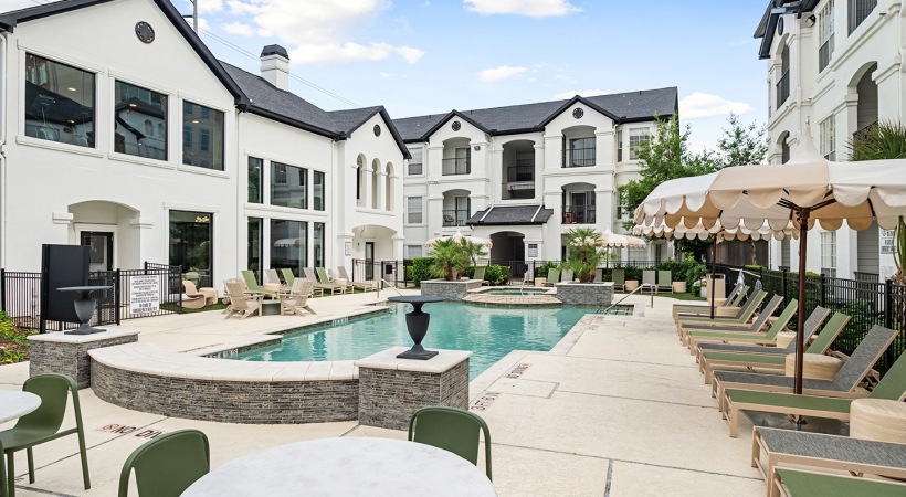 Resort-Style Pool in Our Apartments in the Montrose Area of Houston