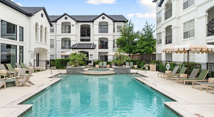 Resort-Style Pool in Our Apartments Near the River Oaks District