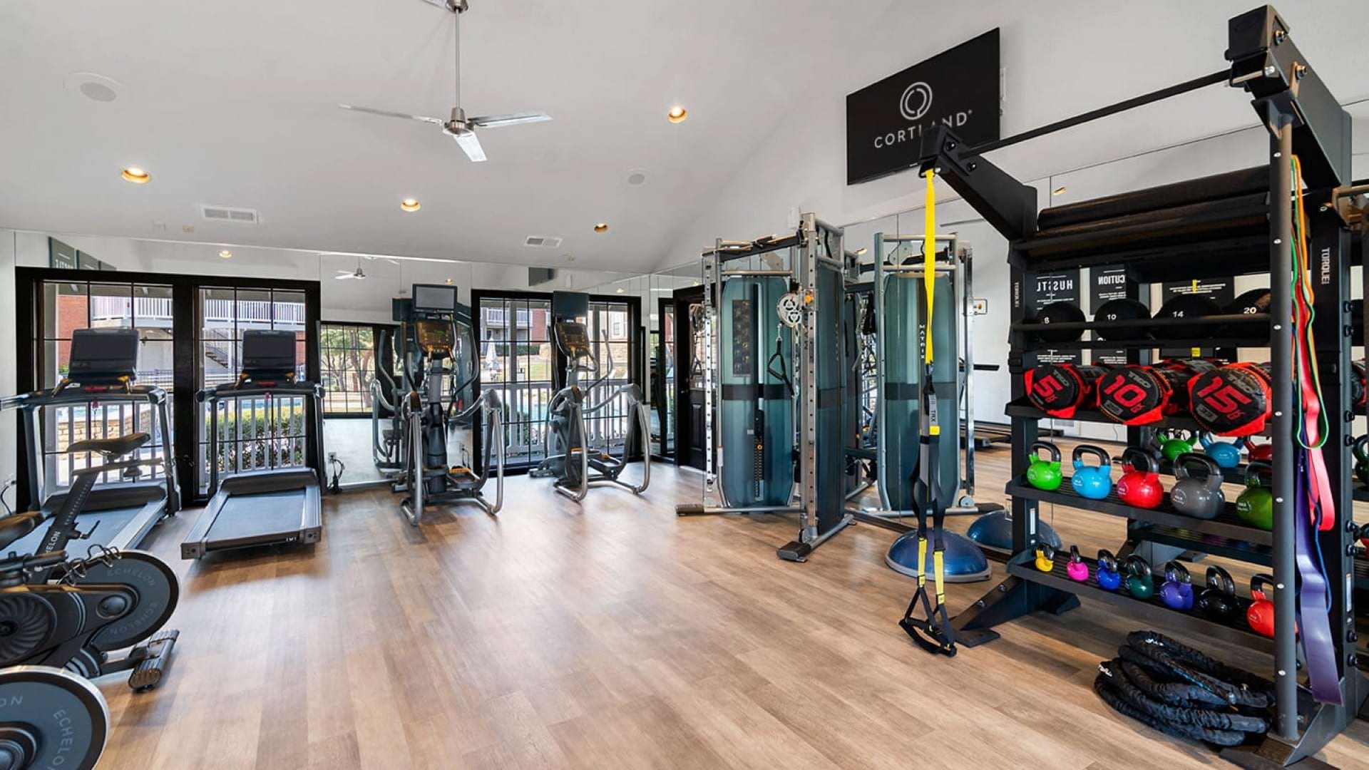 Fitness Center with Exercise Equipment at Our Apartments for Rent in Irving