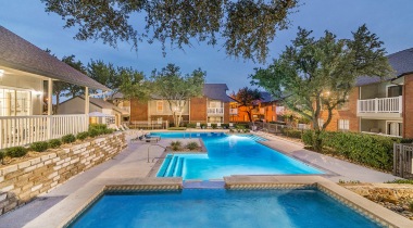 Sparkling, Resort-Style Pool at Our Modern Apartments for Rent in Las Colinas