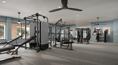 Newly-Renovated Fitness Center with Cardio Machines at Our Apartments near Plano