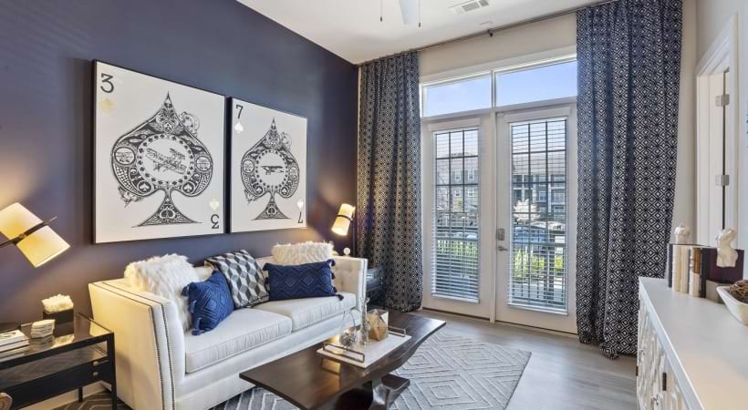 Spacious Living Room at Our Luxury Northlake Apartments For Rent 