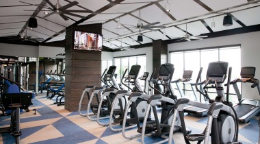 fitness center with ample machines