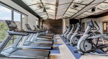 fitness center with ample machines