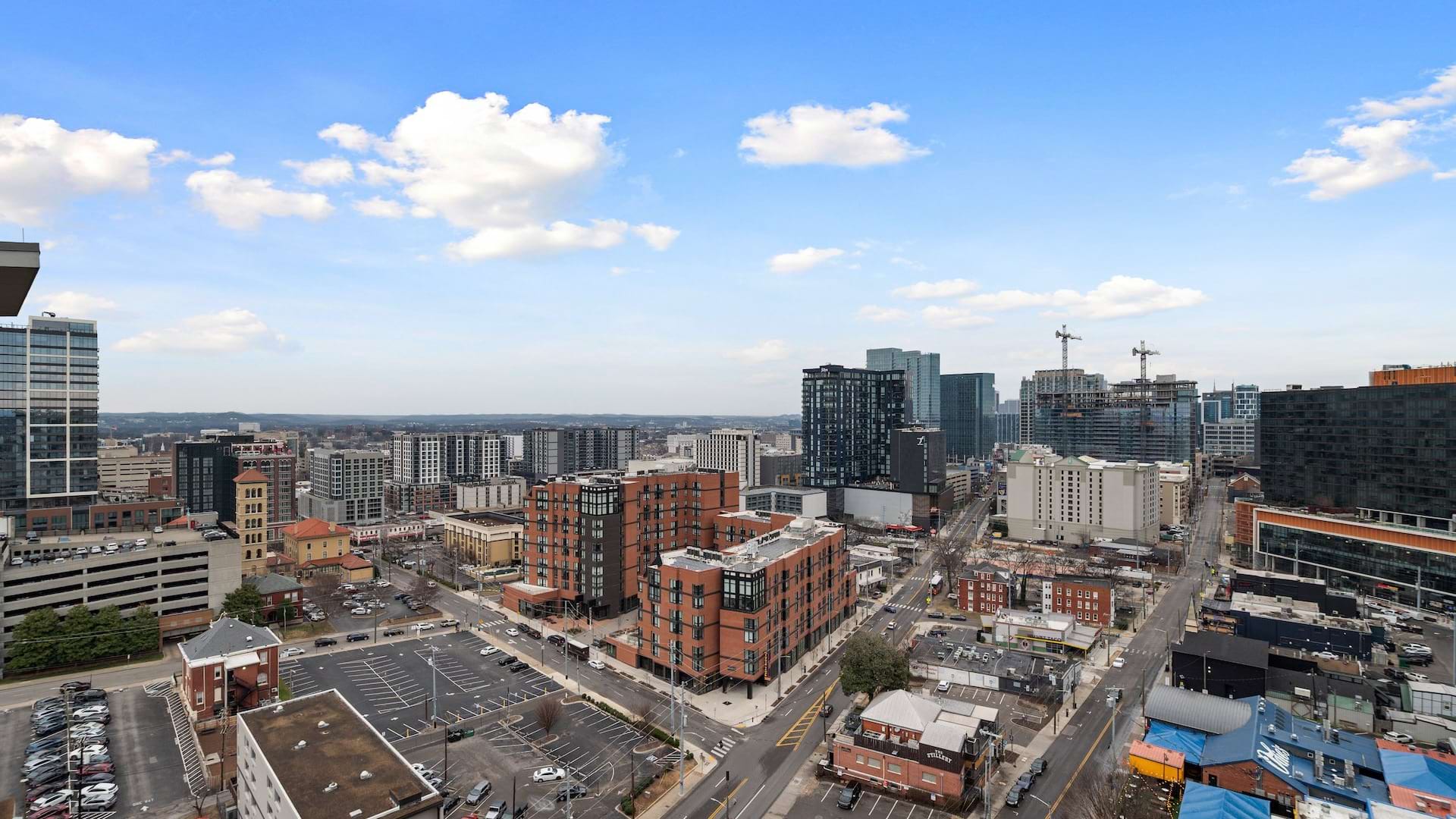 aerial view of city 