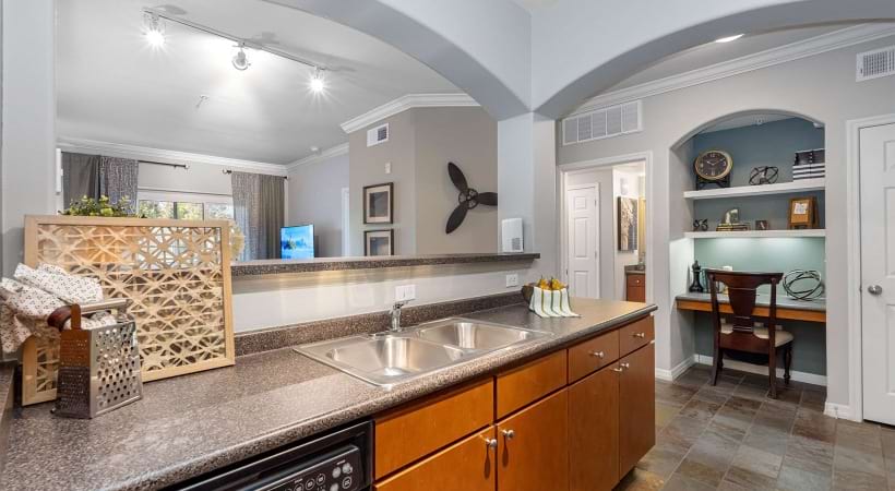 Kitchen with a Dishwasher in Our Upscale Apartments in Tampa