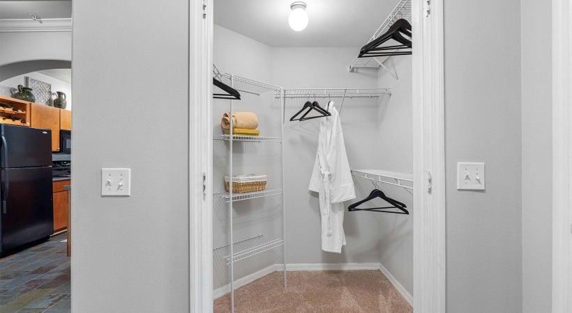 Walk-In Closet in Our Apartments on Fowler Ave. in Tampa