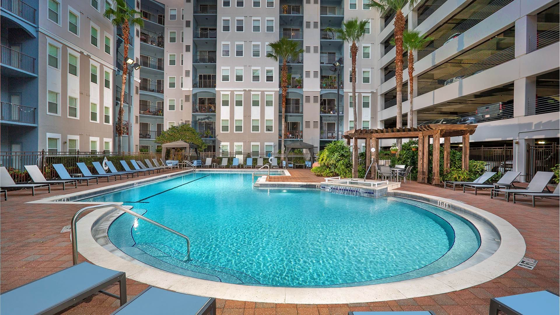 Resort-Style Pool with Lounge Chairs at Our Apartments for Rent in Altamonte Springs, FL