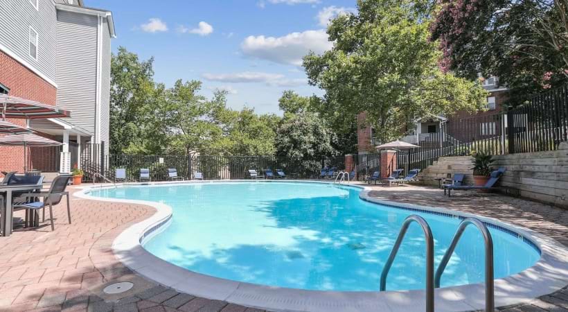 Sparkling, Resort-Style Pool and Lounge Area at Cortland Van Dorn