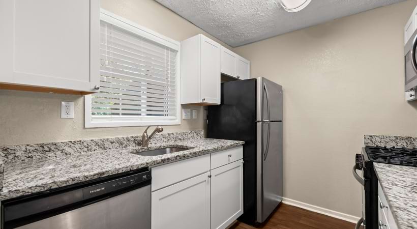 Kitchen with Granite Countertops at Our Marietta, GA Apartment Community