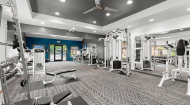 fitness center with ample machines