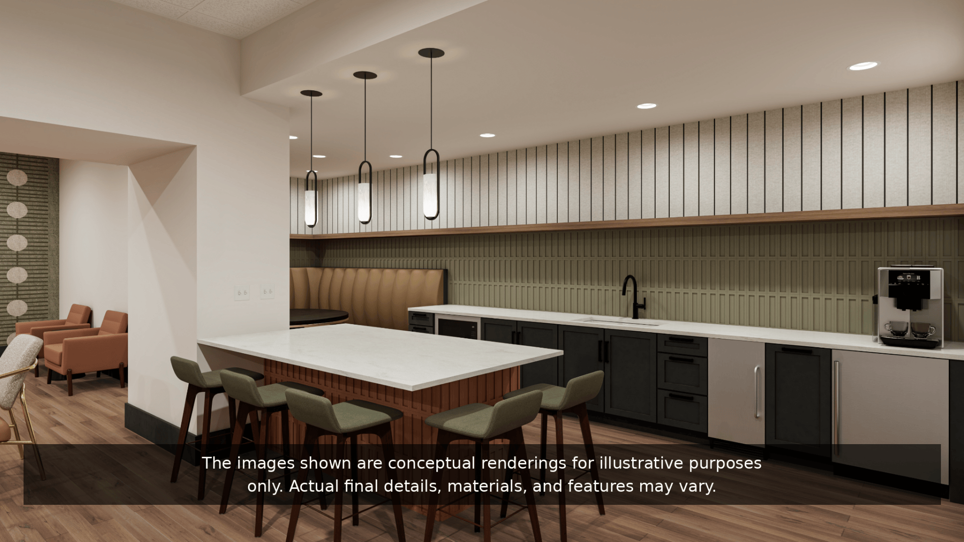 Resident Clubhouse with WiFi, a HDTV, a Party-Ready Kitchen, and Billiards at Our Van Dorn Apartment Community