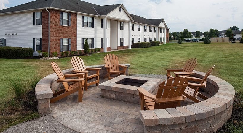 Outdoor Fire Pit at Our Apartments in Canal Winchester