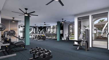 24/7 Fitness Center with Cardio and Weight Lifting Equipment at Our Apartments for Rent in Davenport, Florida