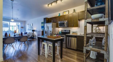 Spacious Kitchen with Energy-Efficient Appliances in Our Denver Apartments for Rent