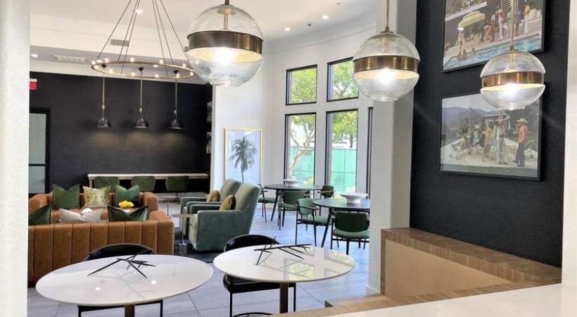 Lounge Area in the Upscale Resident Clubhouse at Our Mountain Vista Apartments in Mesa, AZ