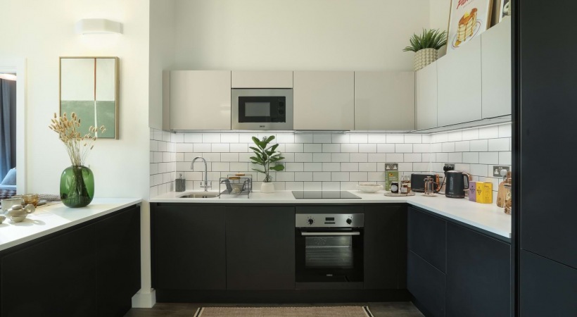 Luxury Kitchen at Our Apartments Near Brindley Place in Birmingham