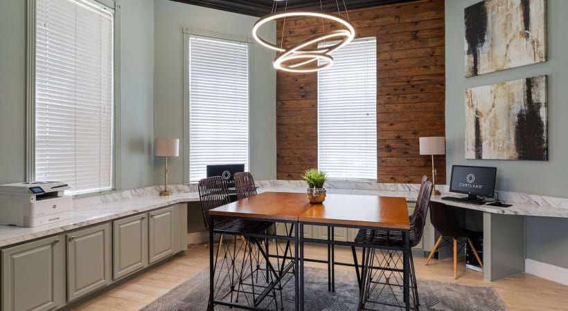 Business Center at Our Apartments in Cy-Fair