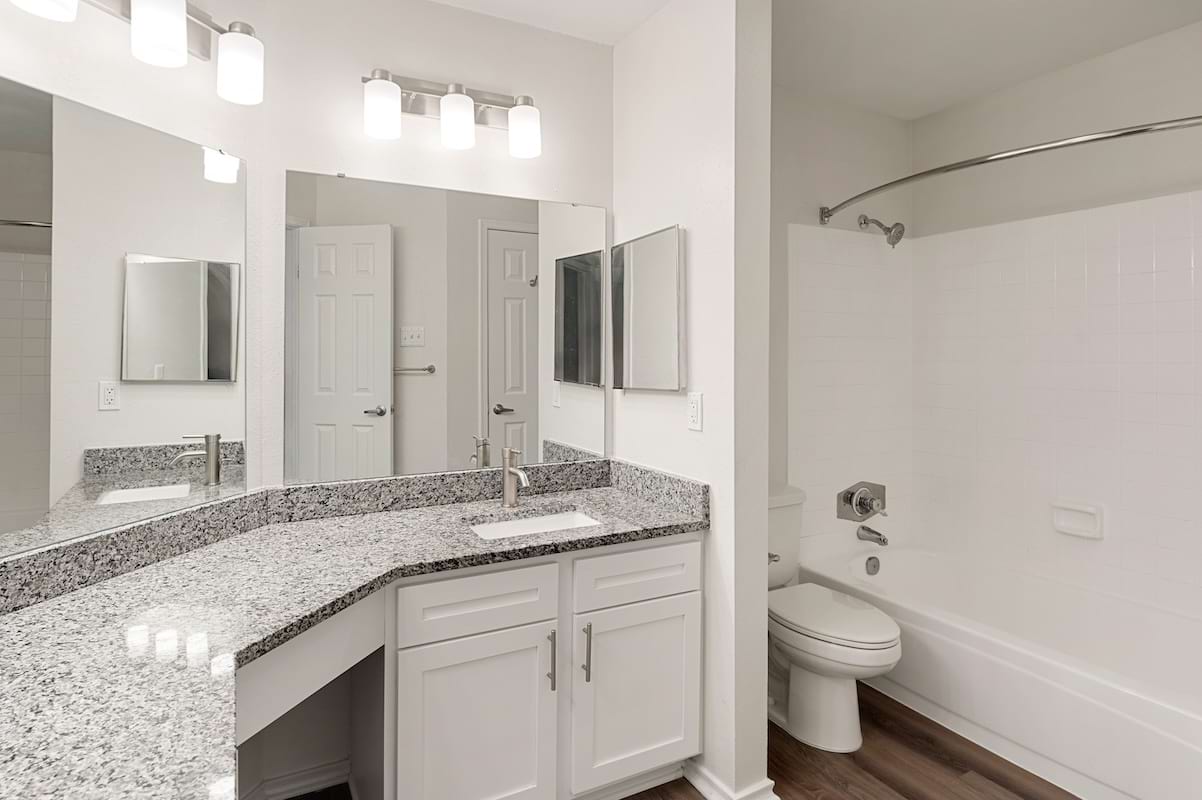 Modern Bathroom with Deep-Soaking Bathtubs at Our Apartments in Alexandria, VA